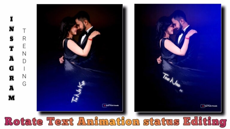 Rotate Text Status Editing Alight Motion