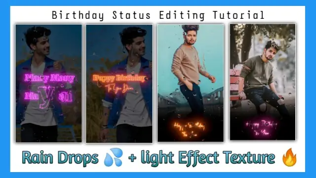 Light Effect Birthday Status Editing | Learn Editing
